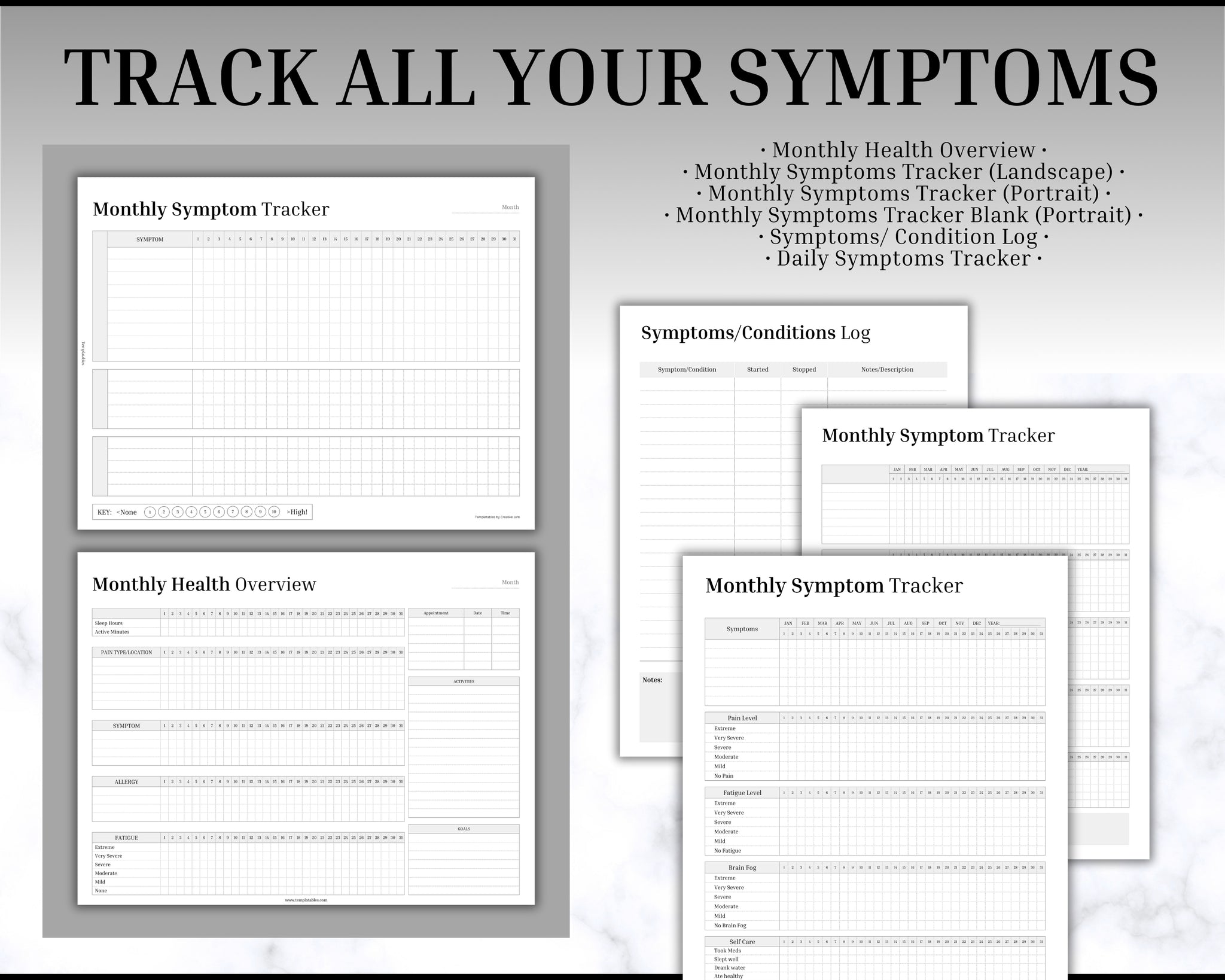 Medical Tracker Bundle | Everything you need for your Medical Planner!