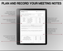 Load image into Gallery viewer, Templates for Kindle Scribe, ESSENTIALS PACK, 2026 Daily Planner, Digital To Do List, Meeting Minutes Meeting Notes, Journal Notebook
