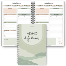 Load image into Gallery viewer, ADHD Daily Planner for Neurodivergent Adults - Productivity Daily Planner &amp; Task Management to Stay Organized and Focused | A5
