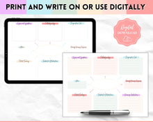 Load image into Gallery viewer, Nurse Concept Map Template for Nursing School | Pastel Rainbow
