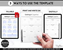 Load image into Gallery viewer, EDITABLE Brain Dump Template BUNDLE | To Do List Printable, ADHD Work Productivity Planner | Mono
