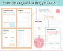 Load image into Gallery viewer, Homeschool Planner Printable | Academic Lesson Planner for Homeschool Teacher | Colorful Sky
