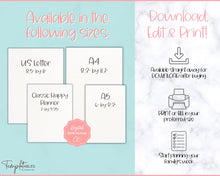 Load image into Gallery viewer, Family Chore Chart Printable | Editable Family Planner Schedule for Kids &amp; Adults | Sky Colorful
