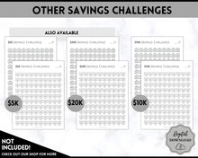 Load image into Gallery viewer, 10k Envelope Challenge, 10000 Savings Tracker Printable, 100 Envelopes Save, Budget Cash Envelope, 100 day challenge, Money Saving Finance | Mono
