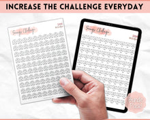 Load image into Gallery viewer, 10k Envelope Challenge, 10000 Savings Tracker Printable, 100 Envelopes Save, Budget Cash Envelope, 100 day challenge, Money Saving Finance | Pink Scrawl
