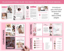 Load image into Gallery viewer, 60+ WORKSHEET Template Bundle | Canva Workbook Templates &amp; Lead Magnet for Coaches | Brit Pink
