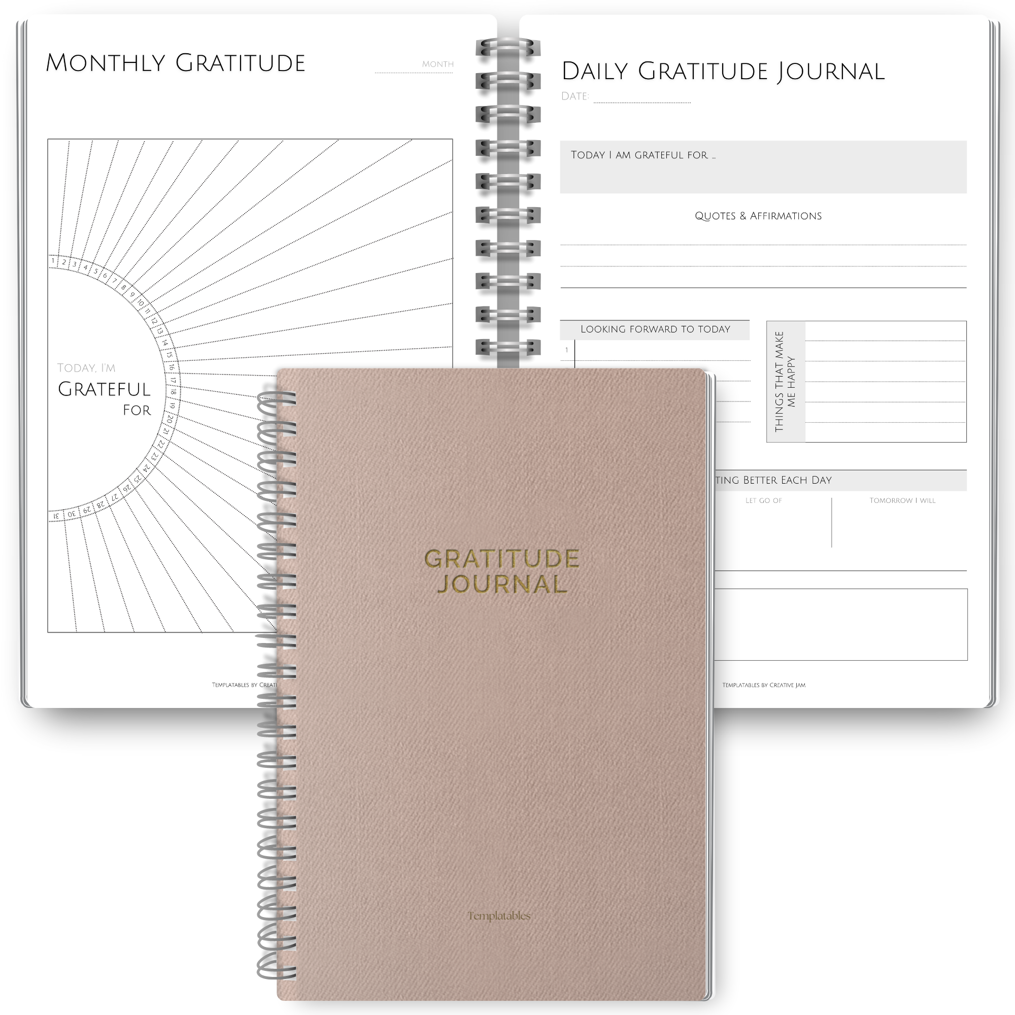 Daily Gratitude Journal for Women - 6 Months Positivity and