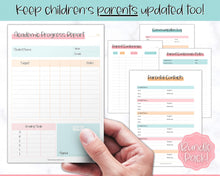 Load image into Gallery viewer, TEACHER Planner  Printable - 50+ pg BUNDLE | Academic Lesson Planner Template | Colorful Sky

