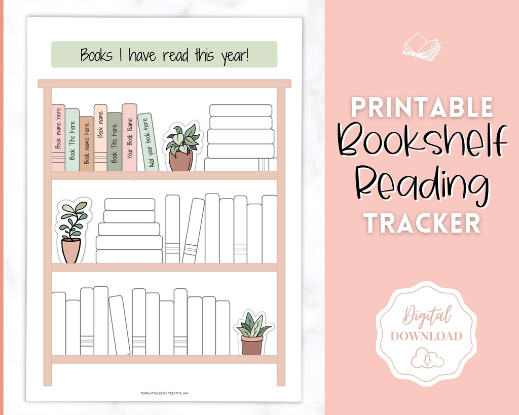 bookshelf-reading-tracker-printable-reading-log-book-tracker for Bullet Journal Bookshelf Printable Free Bookshelf Reading Tracker | Printable Reading Log & Book Tracker for Bullet Journal Bookshelf Printable Free
