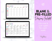 Load image into Gallery viewer, EDITABLE Lesson Plan Template | Google Sheets Weekly Lesson Planner Spreadsheet, Homeschool Teacher, Academic Schedule
