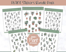 Load image into Gallery viewer, Digital PLANT Sticker Pack | GoodNotes &amp; Notability Botanical Houseplant Stickers for iPad | Pre cropped PNG
