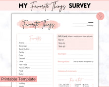 Load image into Gallery viewer, Get To Know Me Printable Game |  Get To Know You Ice Breaker Game | Employee Favorite Things, Team Building, Christmas Party | Pink
