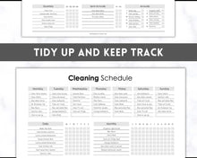 Load image into Gallery viewer, Editable Cleaning Schedule &amp; Housekeeping Checklist for House Chores | Mono Bundle
