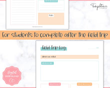 Load image into Gallery viewer, Field Trip Planner BUNDLE - Printable Field Trip Log | Classroom &amp; Field Trip Journal | Colorful Sky
