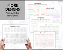 Load image into Gallery viewer, Editable Cleaning Schedule &amp; Housekeeping Checklist for House Chores | Mono Bundle
