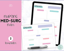 Load image into Gallery viewer, Disease Template, Nursing Patho Pathophysiology Study Guide for Students, Med Surg Brain Sheet, Disease Overview Printable | Mermaid
