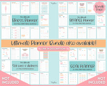 Load image into Gallery viewer, FREE - Annual Planner Printable, Annual Calendar, To Do List Printable, Undated Schedule, Productivity Template | Colorful Sky
