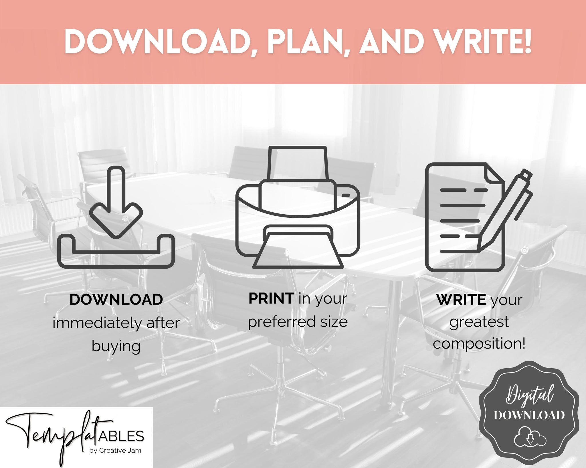 Essay Planner Printable BUNDLE for Students | College Writing Template