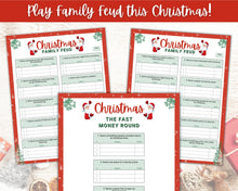 Load image into Gallery viewer, 13 CHRISTMAS GAMES BUNDLE! Holiday Game Printables! Fun Family Activity Set, Virtual Xmas Party, Kids &amp; Adults, Office, Trivia, Guess, Feud
