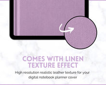 Load image into Gallery viewer, 35 Digital Planner Notebook Covers | Digital Journal Covers for GoodNotes &amp; iPad | Linen Texture Pink
