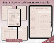 Load image into Gallery viewer, Manifestation &amp; Affirmation Journal | Law of Attraction, Vision Board &amp; Mindfulness Printables | Lux
