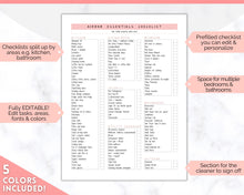 Load image into Gallery viewer, Airbnb Essentials Checklist | EDITABLE Airbnb Inventory List for Airbnb Hosts | Pink

