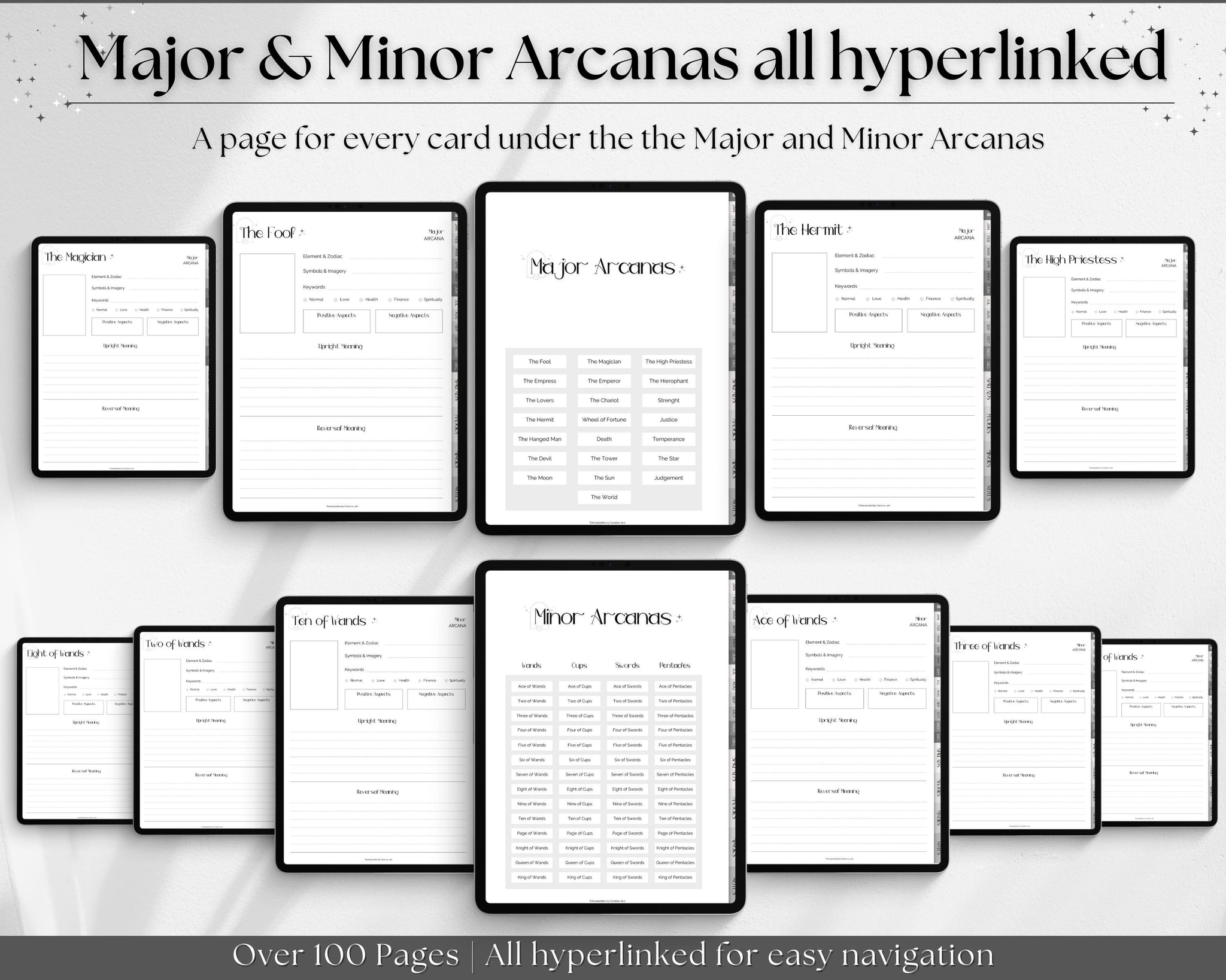 Tarot Planner FREE Sample Pages