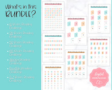 Load image into Gallery viewer, Book Reading Challenge BUNDLE | 52 Weeks, 100 Book Reading Log Printable Planner | Sky Colorful
