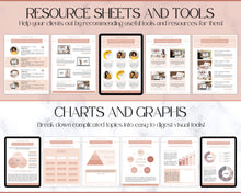 Load image into Gallery viewer, 140+ eBook Template Canva, Workbook, Worksheets &amp; Lead Magnet for Coaches, Bloggers. Opt In, Charts, Checklists, Planners, Webinar, Challenges | Natural Brown
