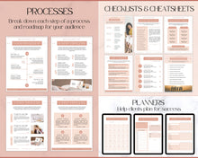 Load image into Gallery viewer, 140+ eBook Template Canva, Workbook, Worksheets &amp; Lead Magnet for Coaches, Bloggers. Opt In, Charts, Checklists, Planners, Webinar, Challenges | Natural Brown
