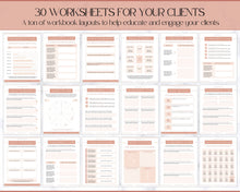 Load image into Gallery viewer, 140+ eBook Template Canva, Workbook, Worksheets &amp; Lead Magnet for Coaches, Bloggers. Opt In, Charts, Checklists, Planners, Webinar, Challenges | Natural Brown
