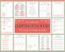 Load image into Gallery viewer, 35pg Christmas Planner Printable | Complete Xmas Holiday Planner &amp; Organizer
