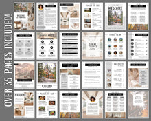 Load image into Gallery viewer, Airbnb Welcome Book Template | Editable Canva Welcome Guide for Vacation Rentals | Farmhouse
