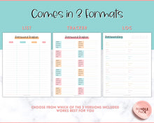 Load image into Gallery viewer, Password Tracker BUNDLE | 3 Printable Password Log &amp; Organizers, Password Keeper, Password Manager | Colorful Sky
