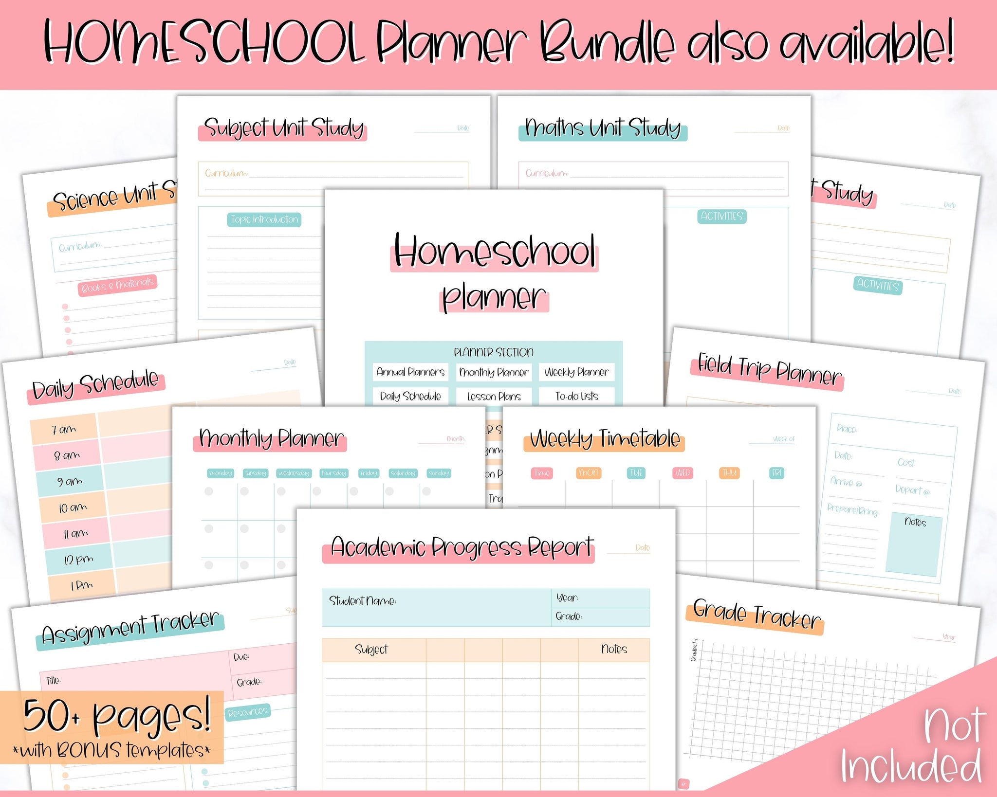 FREE - Assignment Tracker Printable for Students - Colorful
