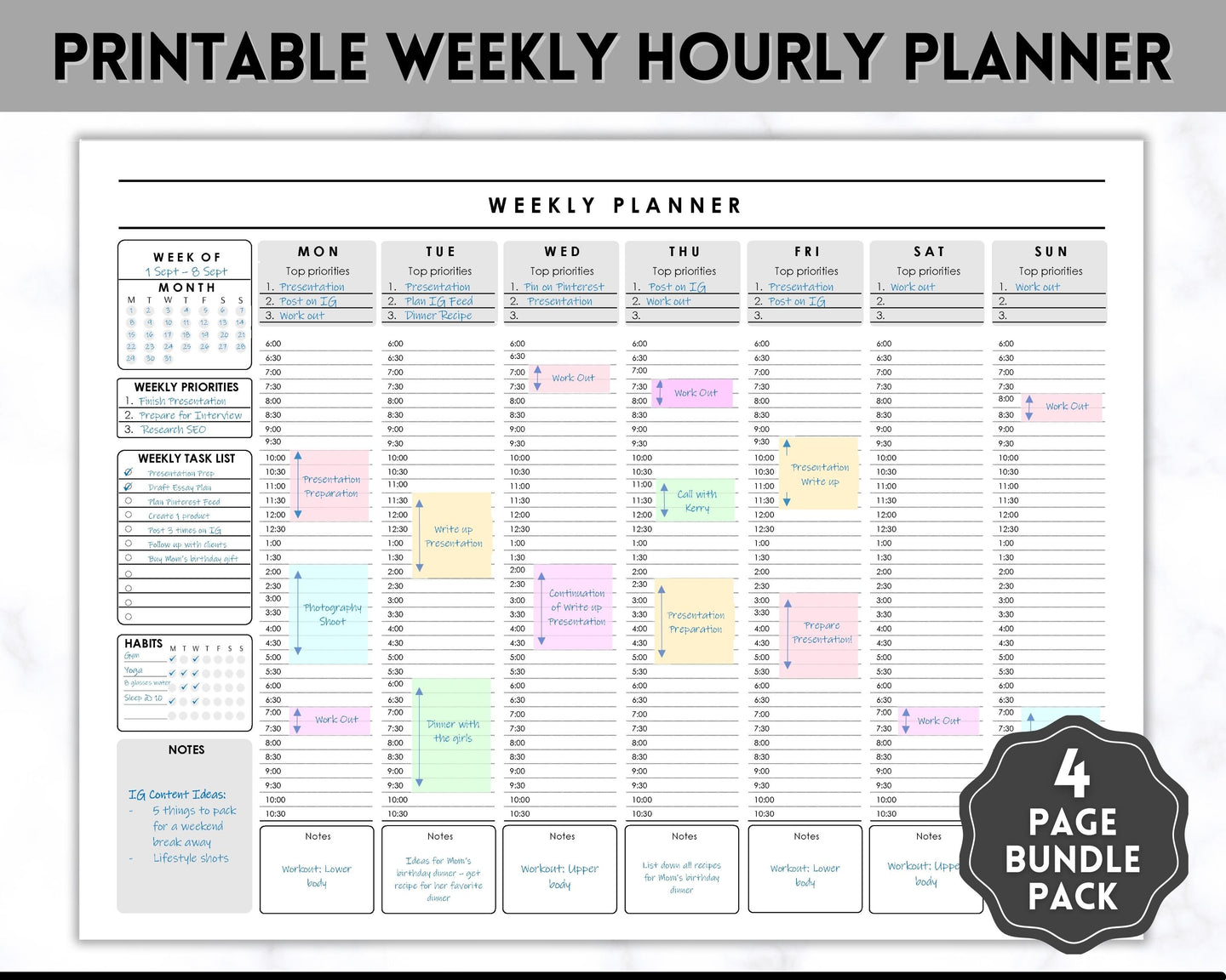Printable Weekly Planner Schedule | Daily Hourly Planner Organizer 2023 printable-weekly-planner-schedule-daily-hourly-planner-organizer-2023