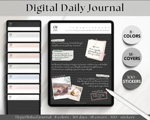 Load image into Gallery viewer, Digital Daily Journal | GoodNotes Hyperlinked Digital Planner | iPad Diary | Bundle 3
