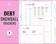 Load image into Gallery viewer, DEBT TRACKER, Debt Snowball, Debt Payoff Tracker Printable | Dave Ramsey Debt Free Tracker | Brit Pink
