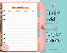 Load image into Gallery viewer, Password Tracker BUNDLE | 3 Printable Password Log &amp; Organizers, Password Keeper, Password Manager | Colorful Sky
