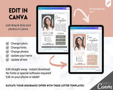 Load image into Gallery viewer, Insurance Broker Introduction Flyer Template | Life Insurance, Mortgage Agent, Financial Advisor, Editable Canva Template | Brown
