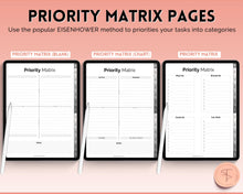Load image into Gallery viewer, DIGITAL Brain Dump Planner | Goodnotes &amp; Notability To Do List, ADHD Daily Planner, Work Day Productivity | Mono

