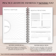 Load image into Gallery viewer, Gratitude &amp; Mindfulness Journal | Gratitude Template, Self Care Planner, Positivity Diary, Daily Journal, Gratitude Jar, Wellness, Manifestation Journal | A5 Mono
