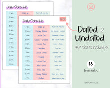 Load image into Gallery viewer, Homeschool Daily Schedule | Kids Daily Routine, Chore Chart, Nanny Schedule, Daily Checklist &amp; Lesson Planner | Pastel Brit
