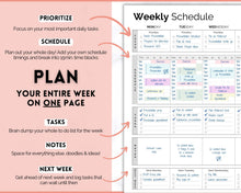 Load image into Gallery viewer, MINIMALIST Weekly 15 Minute Planner | To Do List Printable &amp; Weekly Checklist
