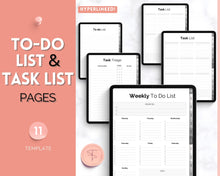 Load image into Gallery viewer, DIGITAL Brain Dump Planner | Goodnotes &amp; Notability To Do List, ADHD Daily Planner, Work Day Productivity | Mono
