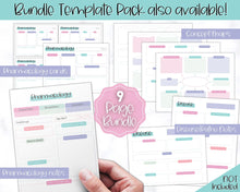 Load image into Gallery viewer, Drug Card Template, Nursing Pharmacology Printable Notes, Nursing School Student Study Guide | Mermaid
