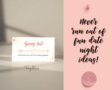 Load image into Gallery viewer, Couples Date Night Idea Cards | 100+ Printable Card Game Gift for Valentines, Birthdays &amp; Anniversaries | Pink
