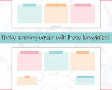 Load image into Gallery viewer, Nurse Concept Map Template for Nursing School | Colorful Sky
