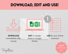 Load image into Gallery viewer, Airbnb Essentials Checklist | EDITABLE Airbnb Inventory List for Airbnb Hosts | Pink
