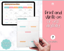 Load image into Gallery viewer, Lesson Plan Template Printable | Teacher Lesson Plan, Editable Digital Lesson Planner | Colorful Sky
